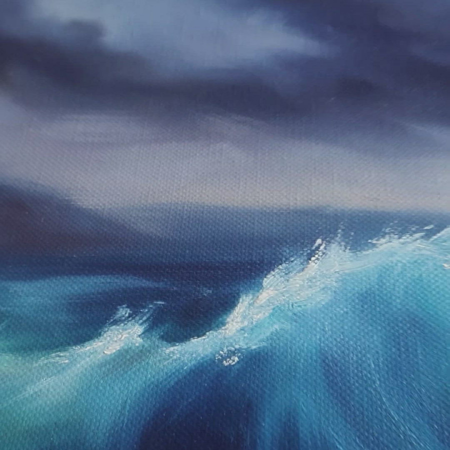 Хвиля Painting by Adrienn Pécsek - Jose Art Gallery